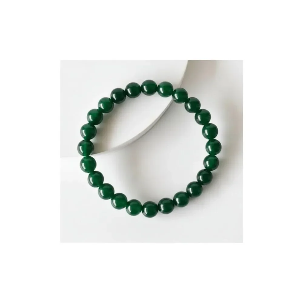Stretch Bracelet Natural Green Zoisite 6mm Beads Symbolizing Vitality Prosperity